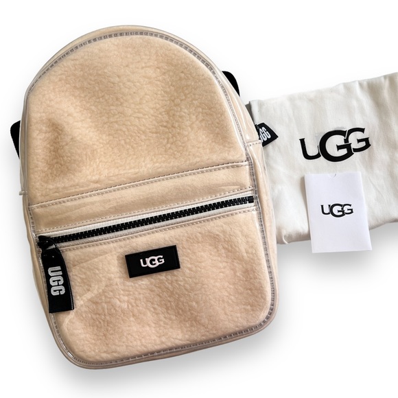 New UGG Dannie II Mini Backpack Clear Cream Black OS - Picture 8 of 8